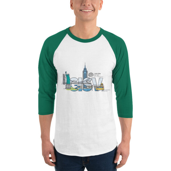 3/4 sleeve raglan shirt